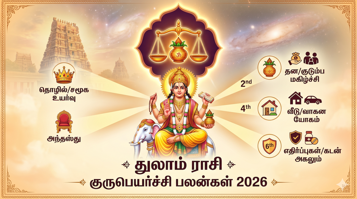 துலாம் ராசி குரு பெயர்ச்சி பலன்கள் 2026