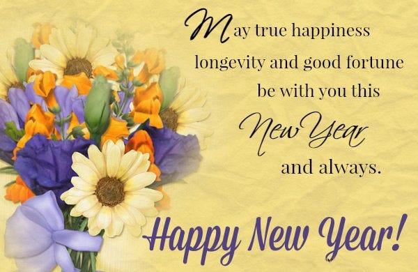 Happy New year wishes
